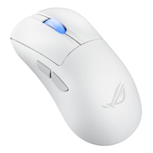Asus ROG Keris II Ace Wireless Lightweight Gaming Mouse, Wired/Wireless/Btooth, AimPoint Pro Sensor, Polling Rate Booster, 42000 DPI, RGB, White Asus ROG Keris II Ace Wireless Lightweight Gaming Mouse, Wired/Wireless/Btooth, AimPoint Pro Sensor, Polling Rate Booster, 42000 DPI, RGB, White